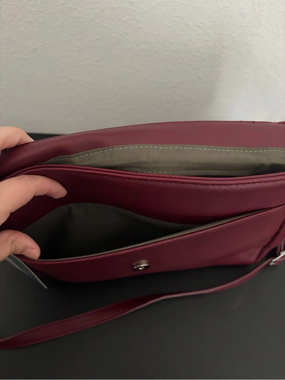 Burgundy Concealed Carry Crossbody Purse